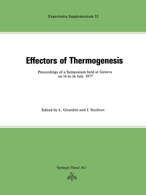 cover image of Effectors of Thermogenesis